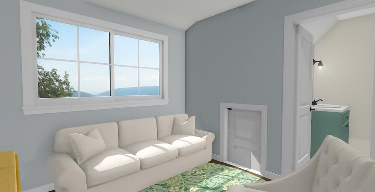 Plan 430829SNG: 800 Square Foot ADU Country Home Plan with 3 Beds - Image #13 - Cottage, Country, Craftsman, Farmhouse, Traditional