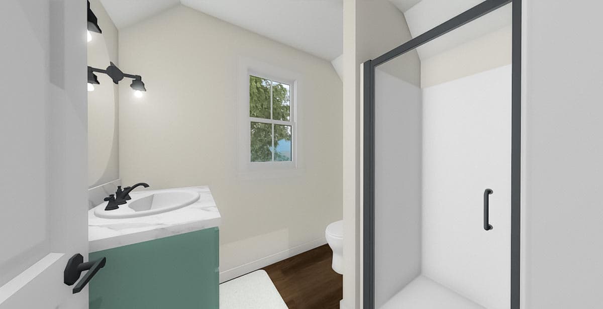 Plan 430829SNG: 800 Square Foot ADU Country Home Plan with 3 Beds - Image #17 - Cottage, Country, Craftsman, Farmhouse, Traditional