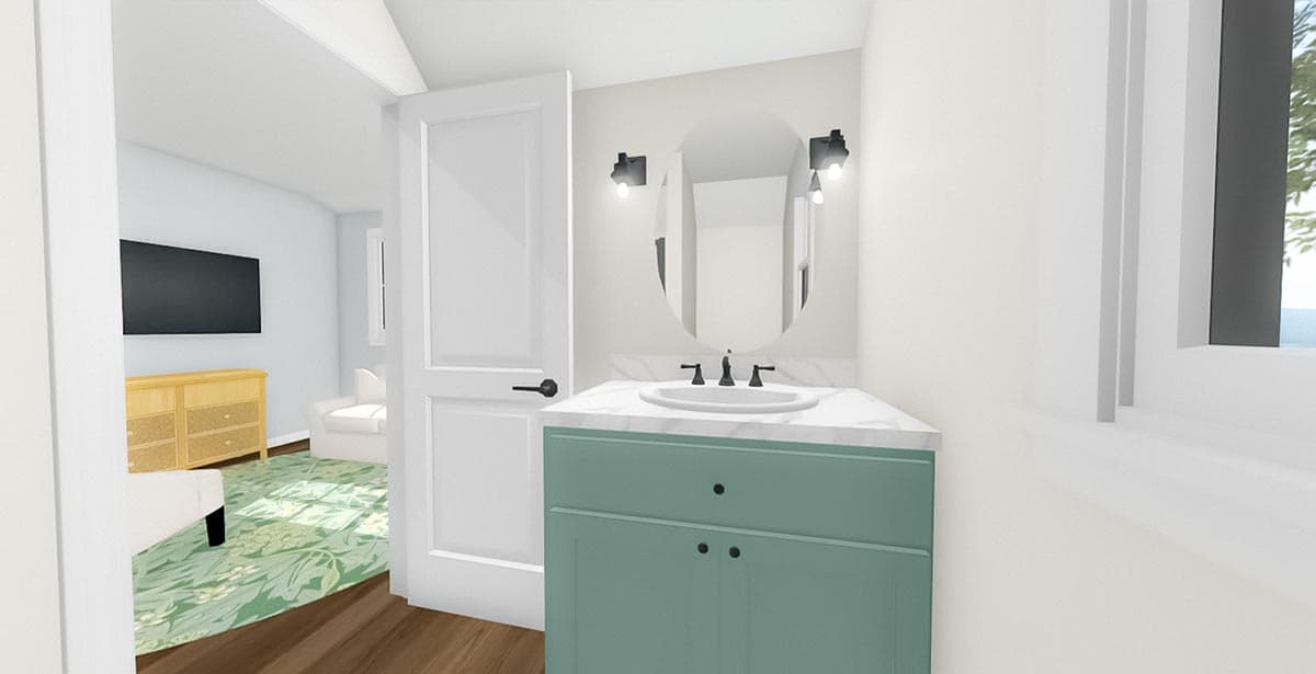 Plan 430829SNG: 800 Square Foot ADU Country Home Plan with 3 Beds - Image #18 - Cottage, Country, Craftsman, Farmhouse, Traditional