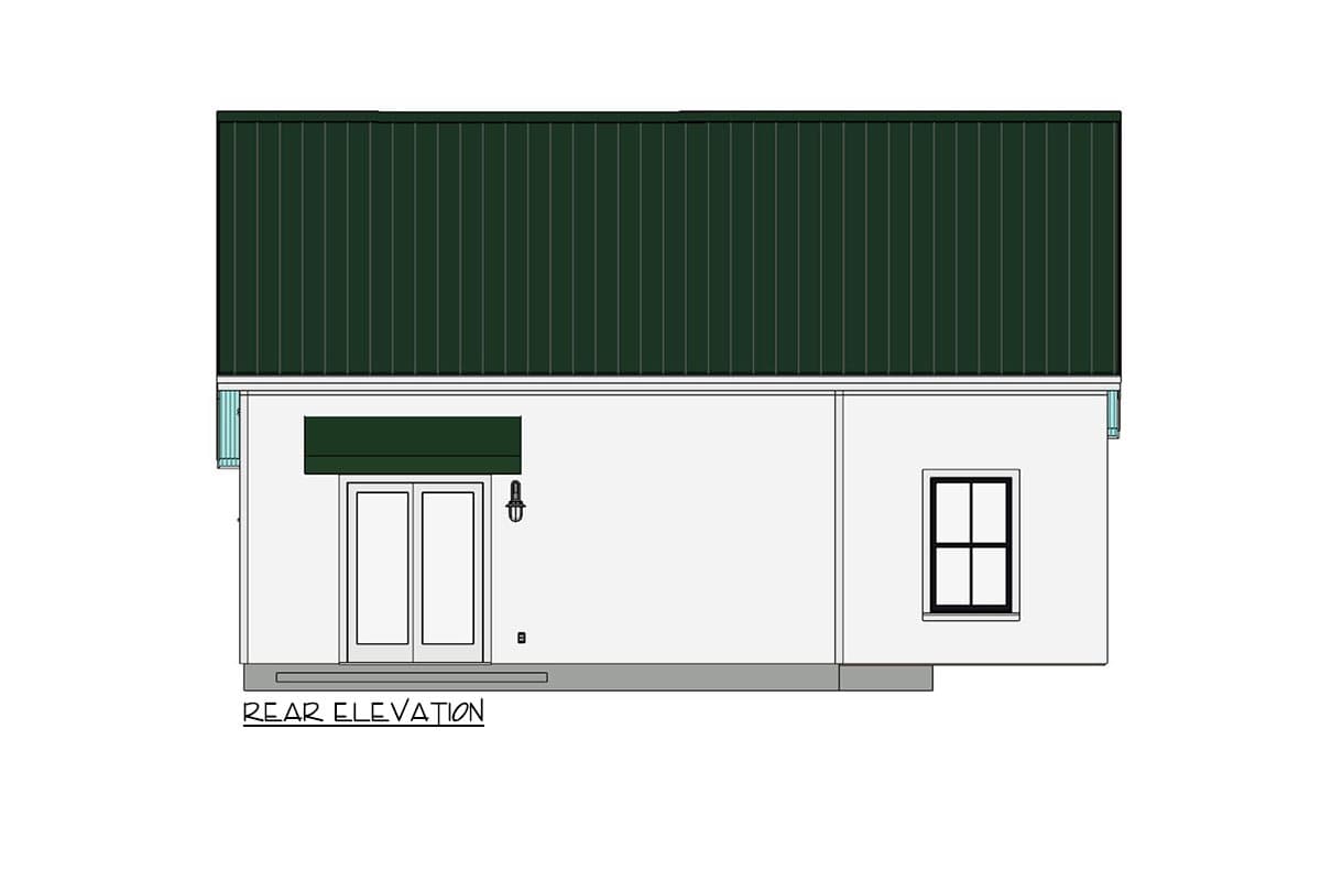 Plan 430829SNG: 800 Square Foot ADU Country Home Plan with 3 Beds - Image #5 - Cottage, Country, Craftsman, Farmhouse, Traditional