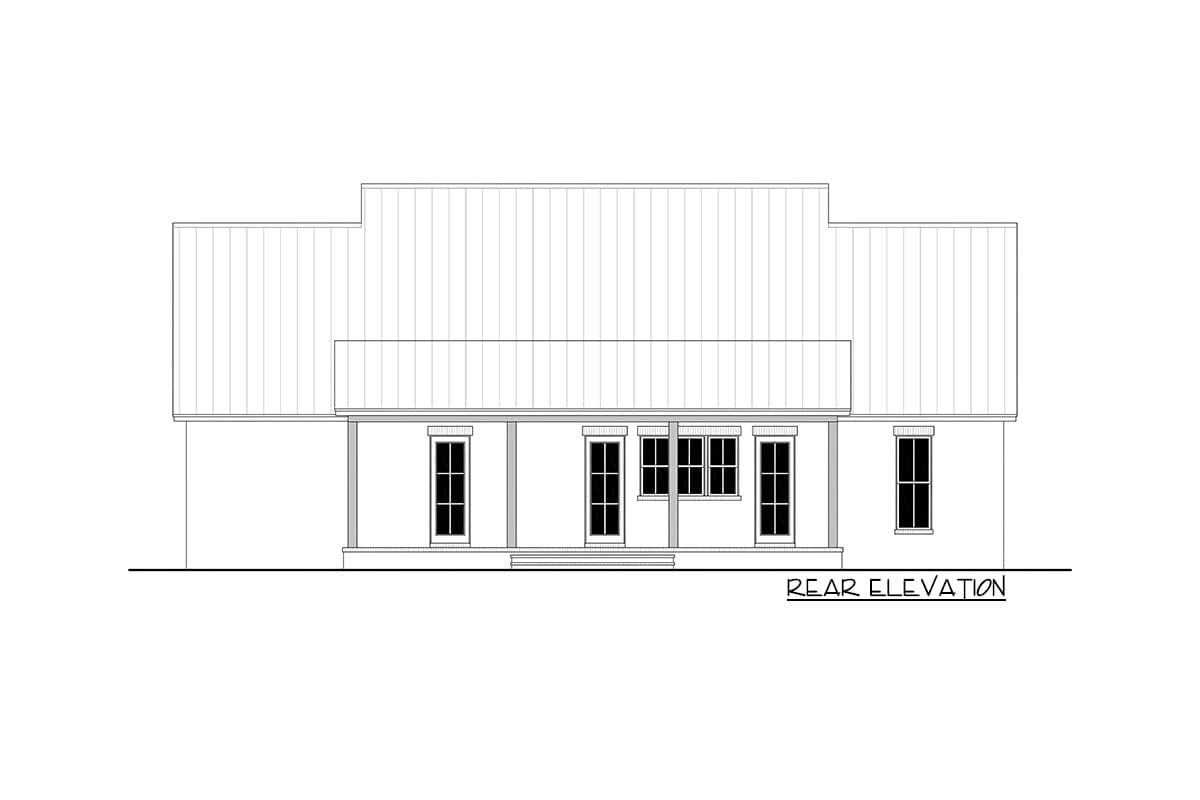 Plan 51931HZ: 3-Bed Southern Traditional-Style Plan with Home Office - 2400 Sq Ft - Image #12 - Acadian, Southern, Southern Traditional, Traditional