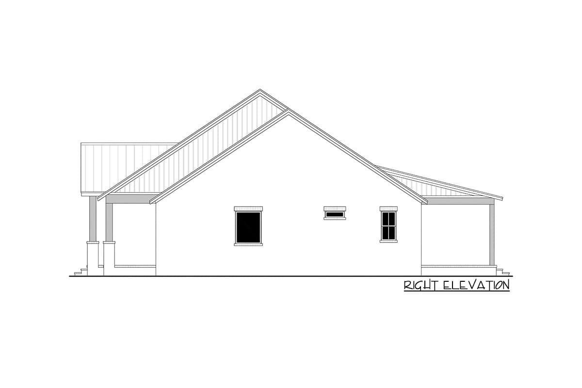 Plan 51931HZ: 3-Bed Southern Traditional-Style Plan with Home Office - 2400 Sq Ft - Image #14 - Acadian, Southern, Southern Traditional, Traditional