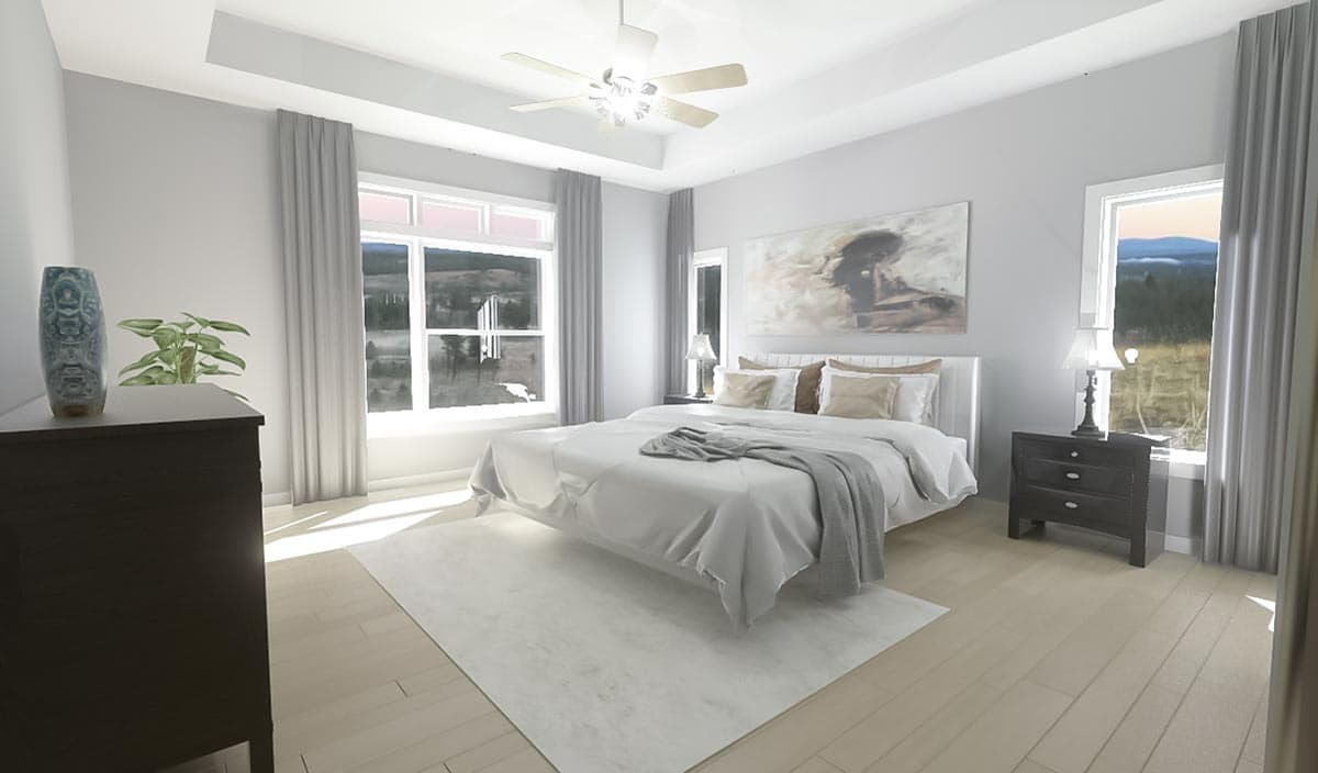 Plan 744501ABR: 2000 Square Foot Contemporary Ranch Home Plan with Flex Room - Image #10 - Contemporary, Craftsman, New American, Ranch