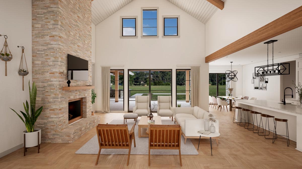 Plan 818030JSS: New American Ranch Plan with Private Primary Suite - 3564 Sq Ft - Image #14 - Cottage, Country, Craftsman, European, New American, Ranch, Transitional