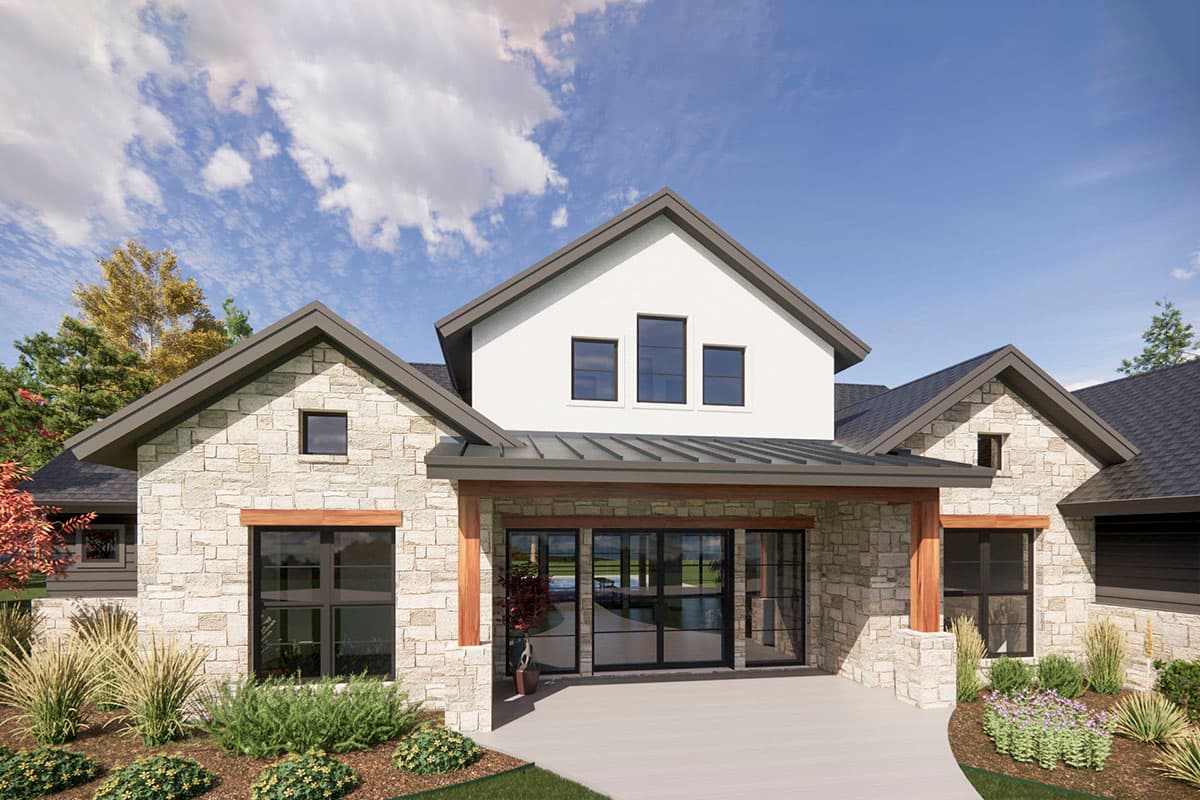 Plan 818030JSS: New American Ranch Plan with Private Primary Suite - 3564 Sq Ft - Image #6 - Cottage, Country, Craftsman, European, New American, Ranch, Transitional