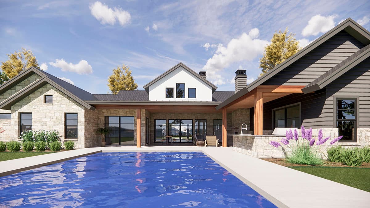 Plan 818030JSS: New American Ranch Plan with Private Primary Suite - 3564 Sq Ft - Image #32 - Cottage, Country, Craftsman, European, New American, Ranch, Transitional