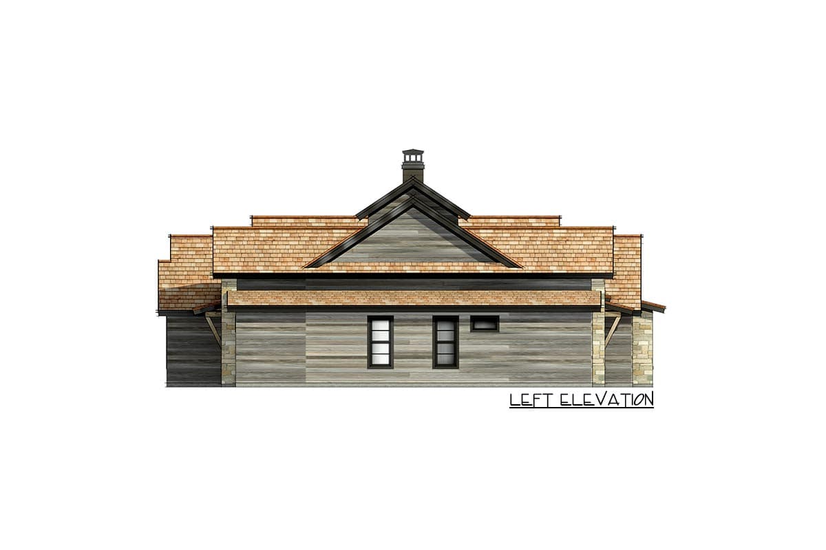 Plan 818031JSS: 4 Bed Modern Hill Country House Plan Under 3000 Square Feet with Vaulted Interior  - Image #13 - Contemporary, Craftsman, Hill Country, Modern Farmhouse, New American, Rustic, Transitional