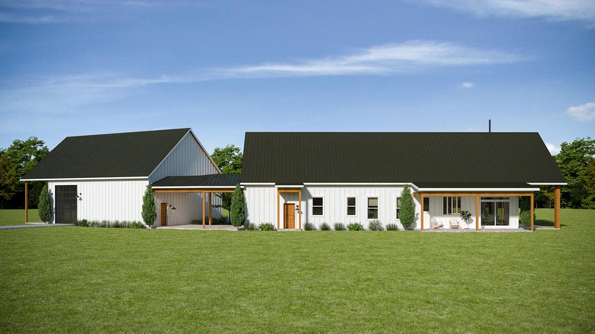 Plan 400014FTY: Flexible 3-Bed Ranch Plan with a Loft - Image #4 - Country, Craftsman, Mountain, Ranch, Rustic