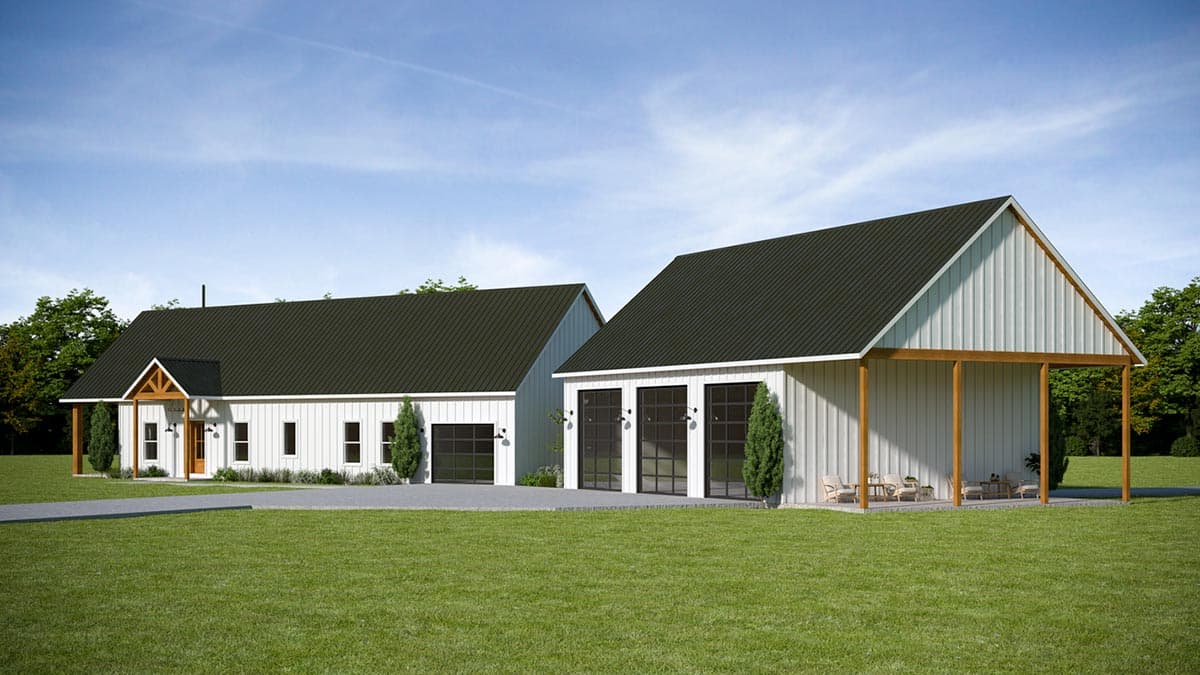 Plan 400014FTY: Flexible 3-Bed Ranch Plan with a Loft - Image #6 - Country, Craftsman, Mountain, Ranch, Rustic
