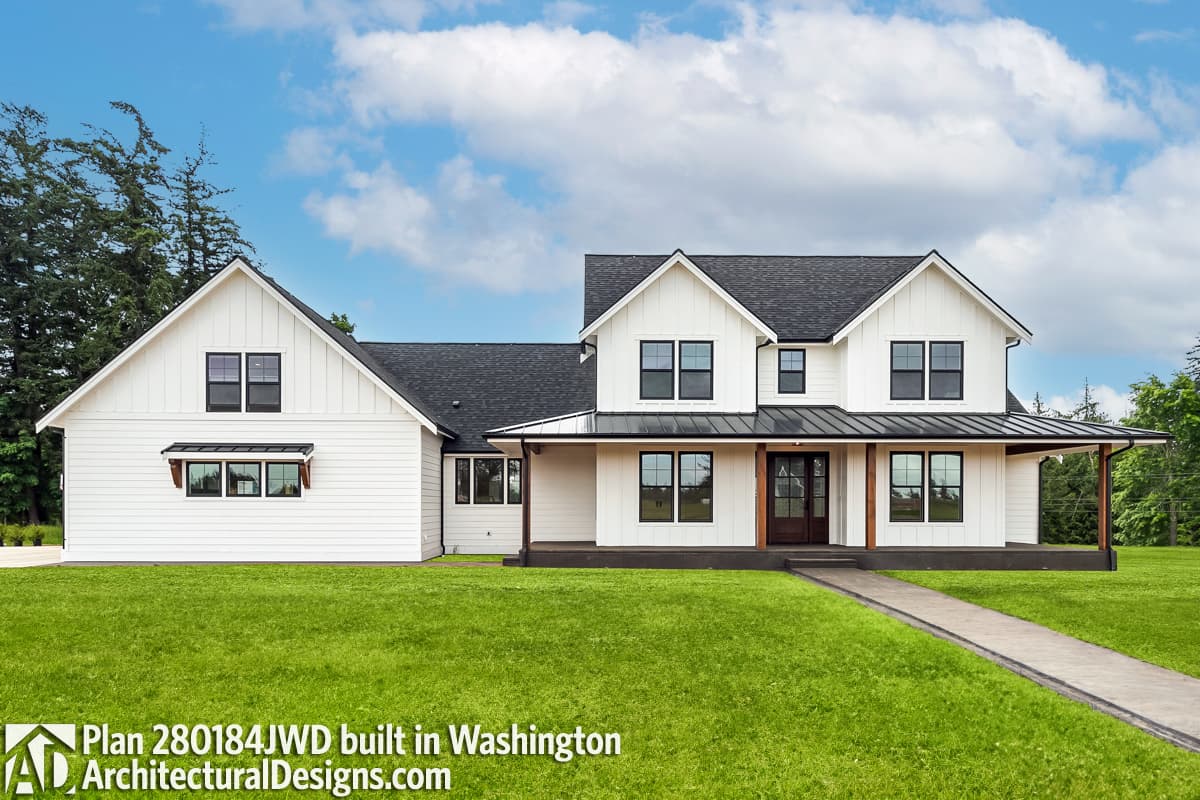 build gallery item - Modern Farmhouse Plan 280184JWD Comes to Life in Washington!