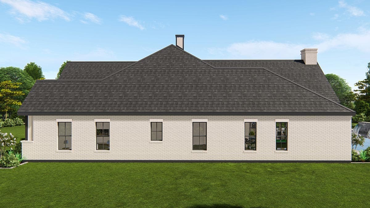 Plan 25428TF: Expanded One-Level New American Craftsman House Plan with Home Office and Game Room - Image #5 - Craftsman, Modern Farmhouse, New American