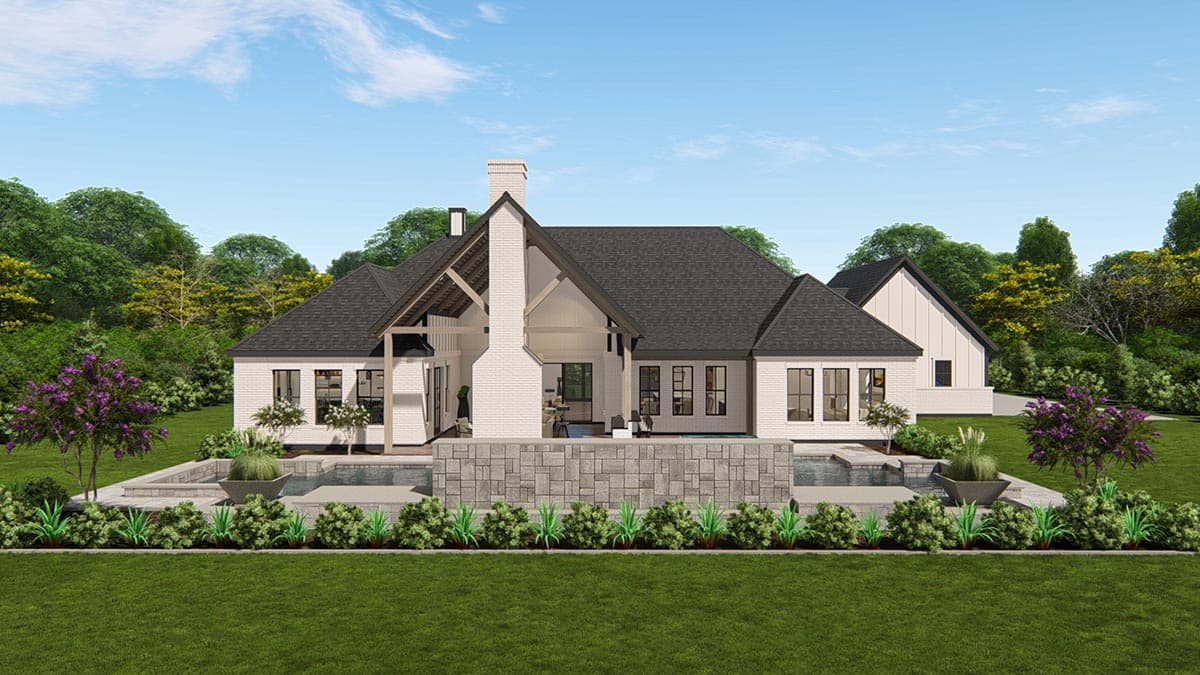Plan 25428TF: Expanded One-Level New American Craftsman House Plan with Home Office and Game Room - Image #9 - Craftsman, Modern Farmhouse, New American