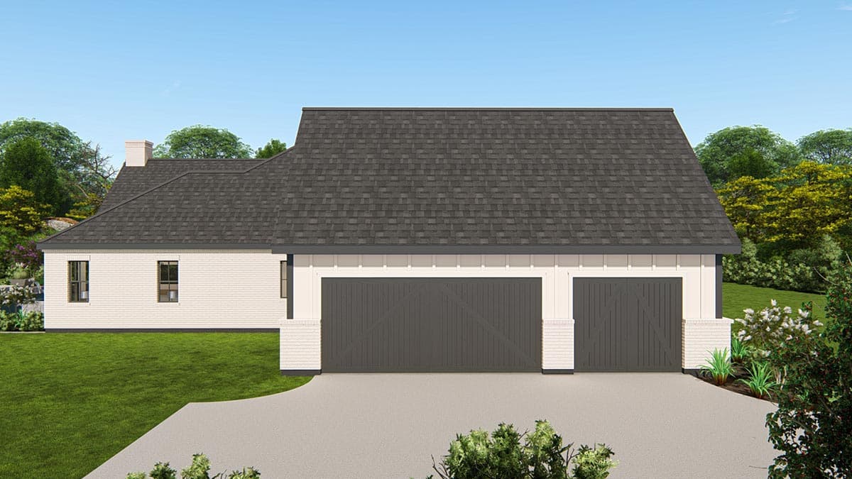 Plan 25428TF: Expanded One-Level New American Craftsman House Plan with Home Office and Game Room - Image #12 - Craftsman, Modern Farmhouse, New American