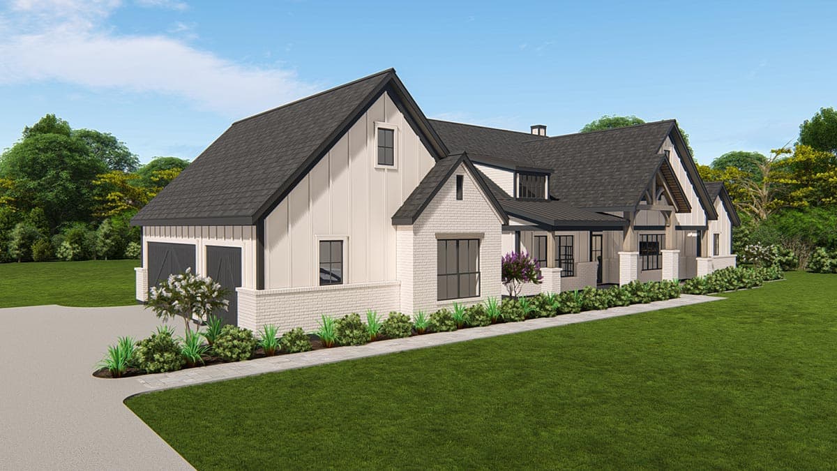 Plan 25428TF: Expanded One-Level New American Craftsman House Plan with Home Office and Game Room - Image #13 - Craftsman, Modern Farmhouse, New American