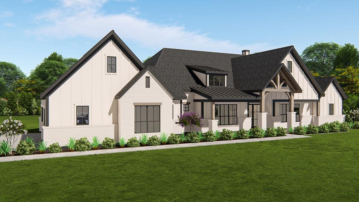 Plan 25428TF: Expanded One-Level New American Craftsman House Plan with Home Office and Game Room - Image #14 - Craftsman, Modern Farmhouse, New American