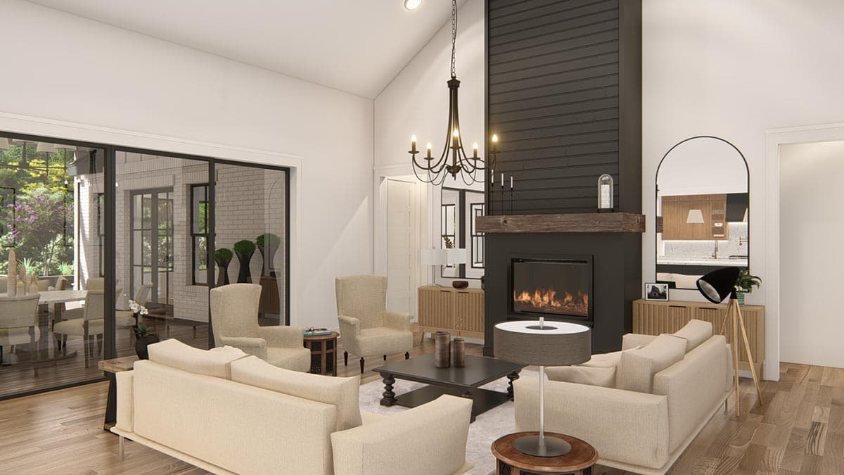 Plan 25428TF: Expanded One-Level New American Craftsman House Plan with Home Office and Game Room - Image #16 - Craftsman, Modern Farmhouse, New American