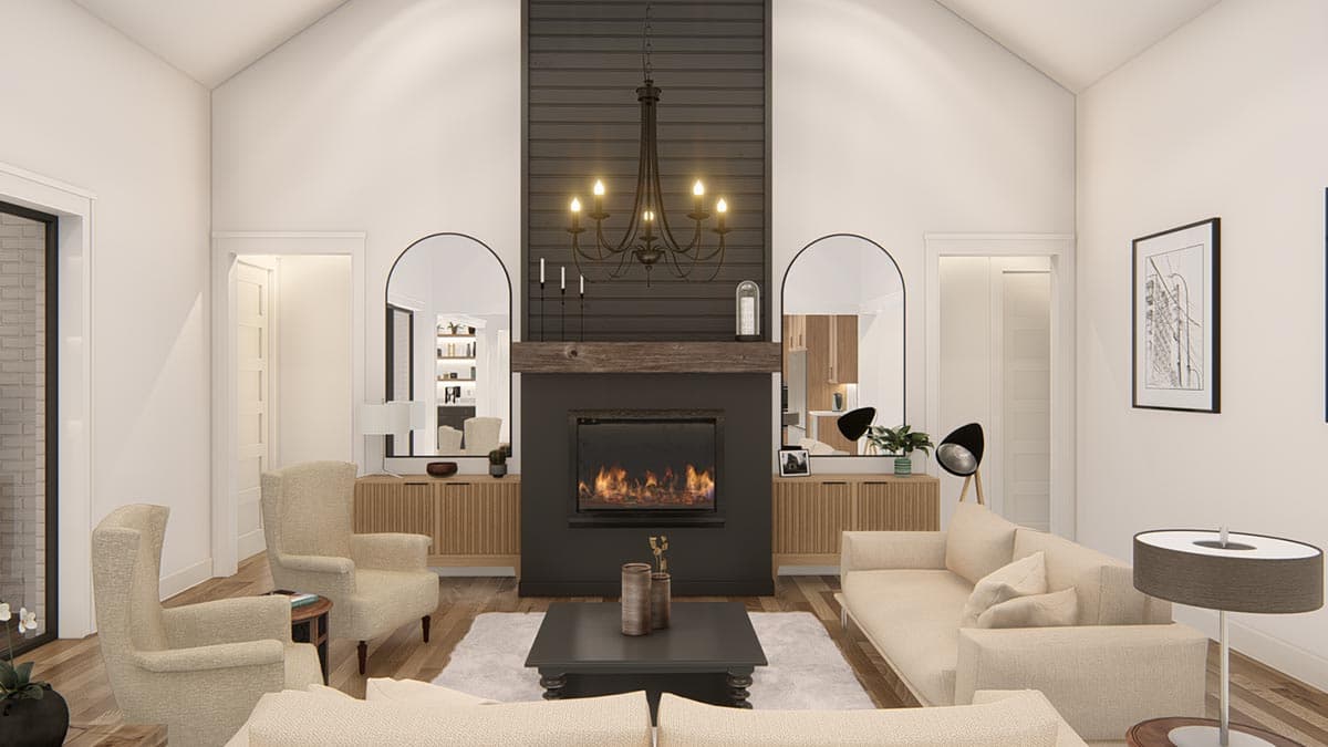 Plan 25428TF: Expanded One-Level New American Craftsman House Plan with Home Office and Game Room - Image #17 - Craftsman, Modern Farmhouse, New American