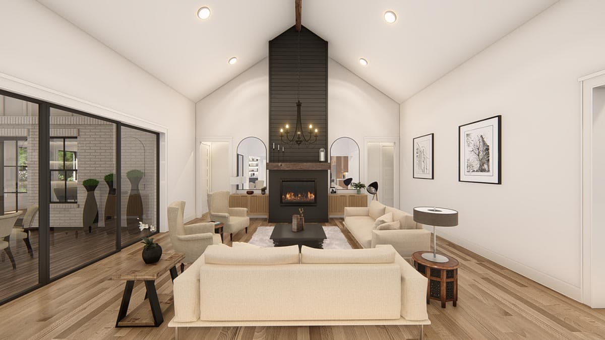 Plan 25428TF: Expanded One-Level New American Craftsman House Plan with Home Office and Game Room - Image #18 - Craftsman, Modern Farmhouse, New American