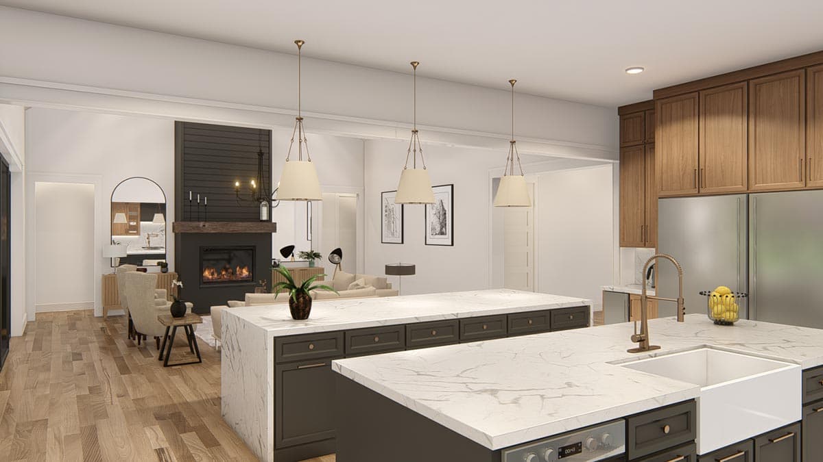 Plan 25428TF: Expanded One-Level New American Craftsman House Plan with Home Office and Game Room - Image #27 - Craftsman, Modern Farmhouse, New American