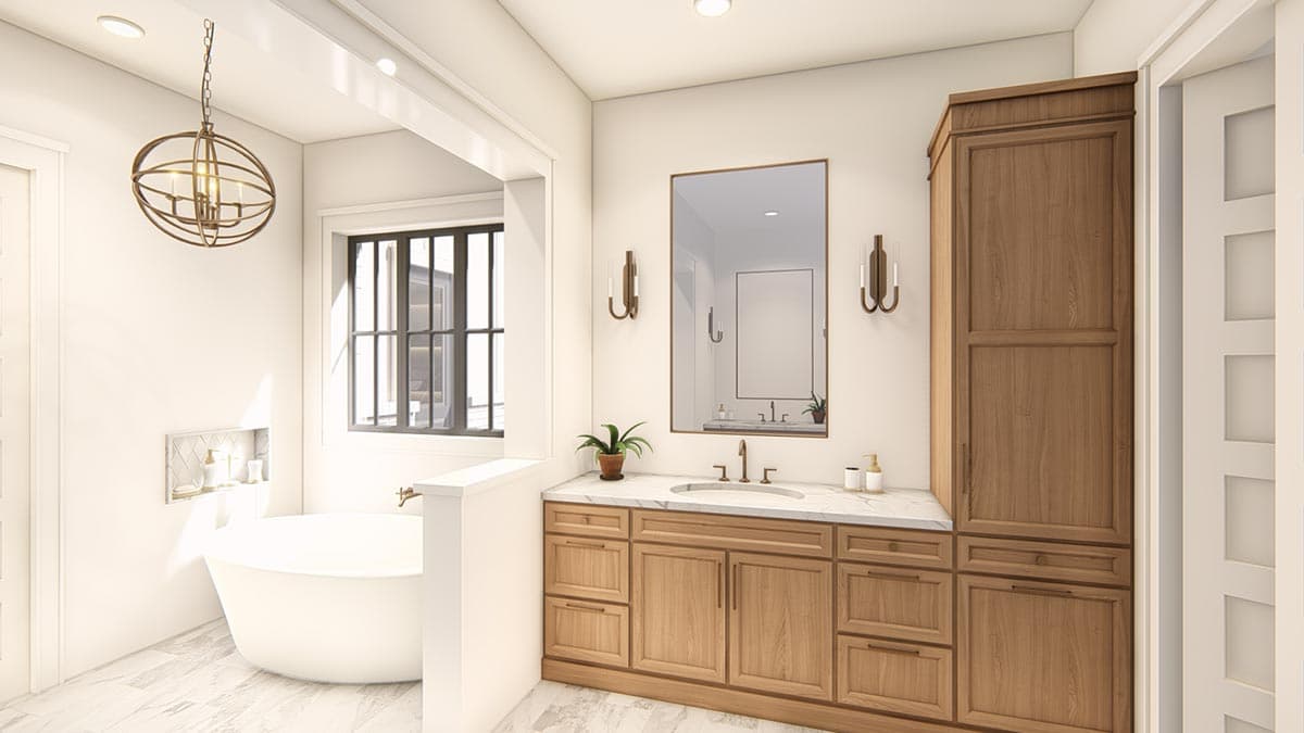 Plan 25428TF: Expanded One-Level New American Craftsman House Plan with Home Office and Game Room - Image #33 - Craftsman, Modern Farmhouse, New American