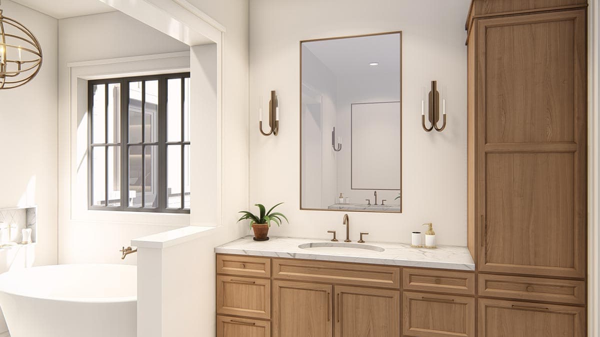 Plan 25428TF: Expanded One-Level New American Craftsman House Plan with Home Office and Game Room - Image #34 - Craftsman, Modern Farmhouse, New American