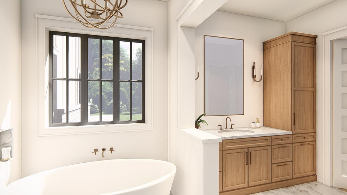 Plan 25428TF: Expanded One-Level New American Craftsman House Plan with Home Office and Game Room - Image #37 - Craftsman, Modern Farmhouse, New American