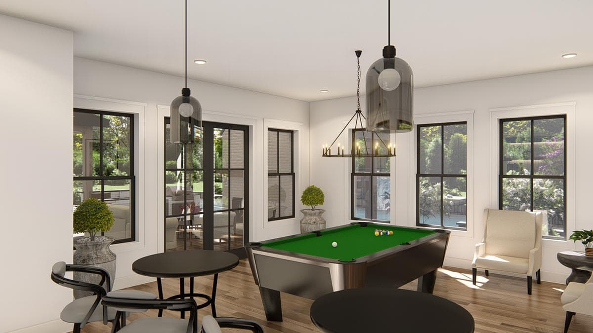 Plan 25428TF: Expanded One-Level New American Craftsman House Plan with Home Office and Game Room - Image #42 - Craftsman, Modern Farmhouse, New American