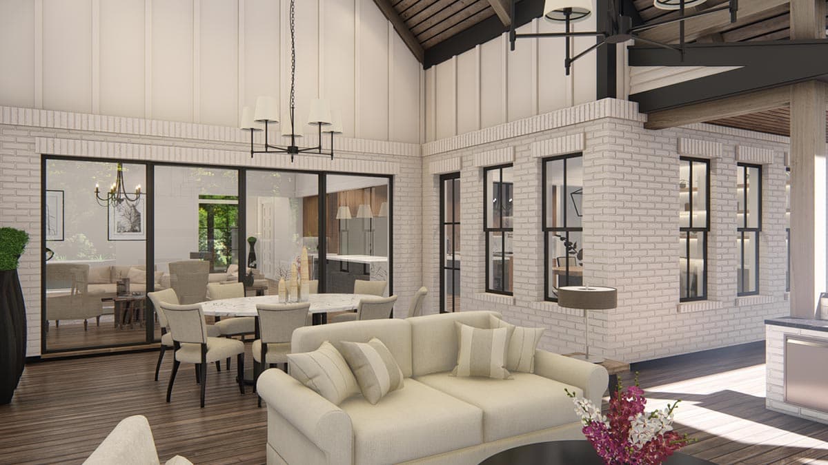 Plan 25428TF: Expanded One-Level New American Craftsman House Plan with Home Office and Game Room - Image #43 - Craftsman, Modern Farmhouse, New American