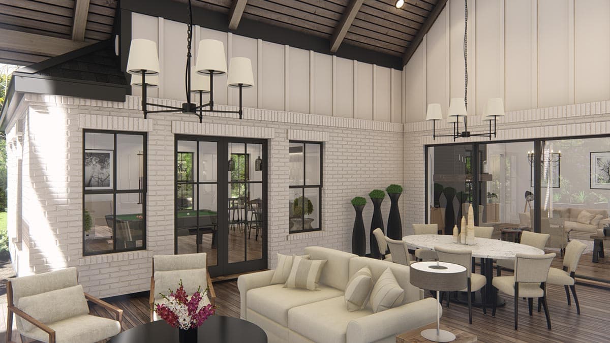 Plan 25428TF: Expanded One-Level New American Craftsman House Plan with Home Office and Game Room - Image #46 - Craftsman, Modern Farmhouse, New American