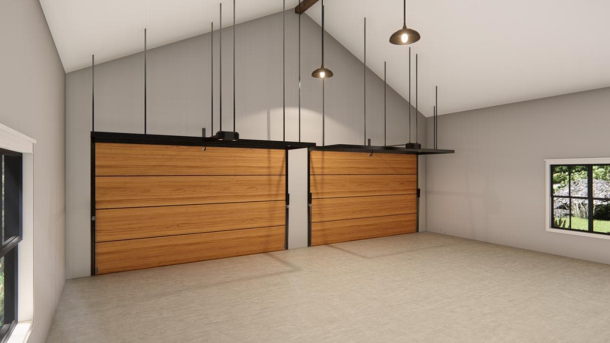 Plan 25429TF: 2600 Square Foot Modern Ranch Barndominium Plan with 14 Foot Ceilings in Open Living Area - Image #35 - Barndominium, Country, New American, Ranch, Rustic, Traditional