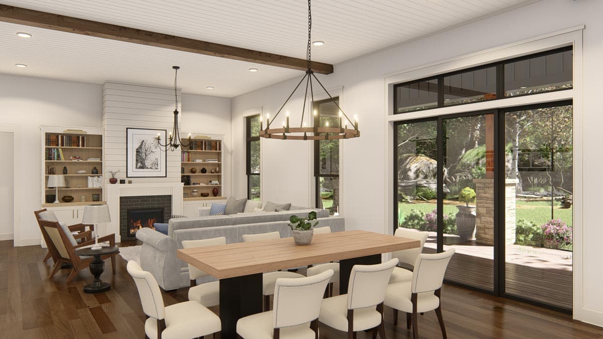 Plan 25429TF: 2600 Square Foot Modern Ranch Barndominium Plan with 14 Foot Ceilings in Open Living Area - Image #19 - Barndominium, Country, New American, Ranch, Rustic, Traditional