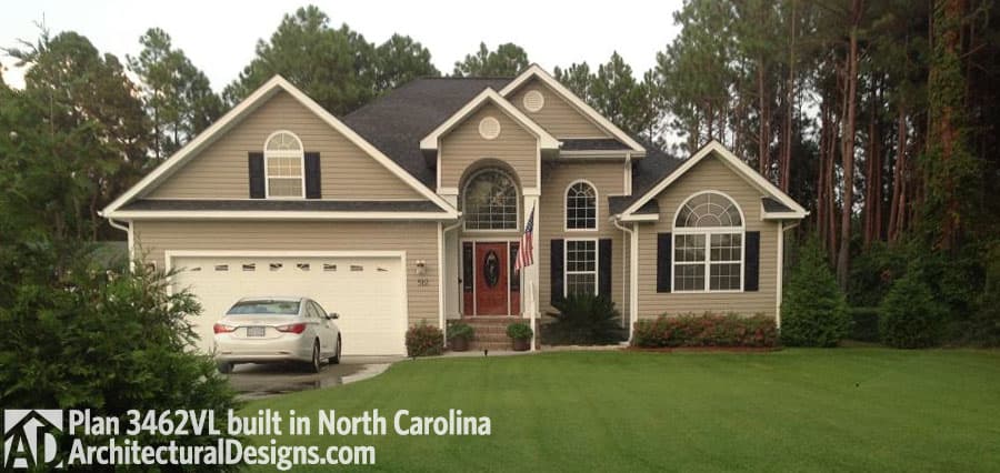 build gallery item - House Plan 3462VL comes to life in North Carolina!