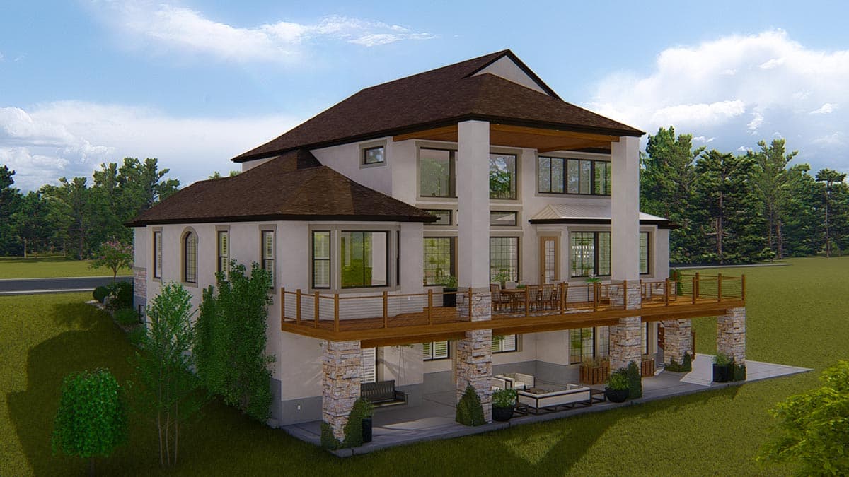 Plan 61396UT: Traditional 2-Story House Plan with Optional Basement Apartment - Image #10 - Country, Craftsman, New American, Rustic, Traditional