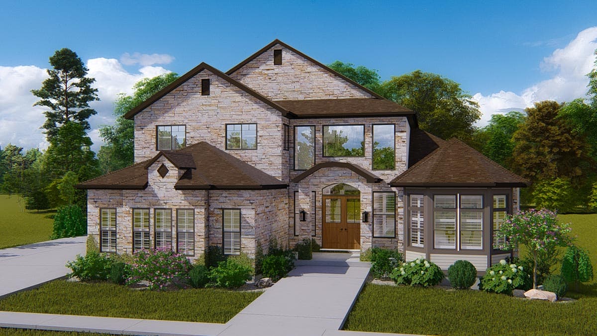 Plan 61396UT: Traditional 2-Story House Plan with Optional Basement Apartment - Image #14 - Country, Craftsman, New American, Rustic, Traditional