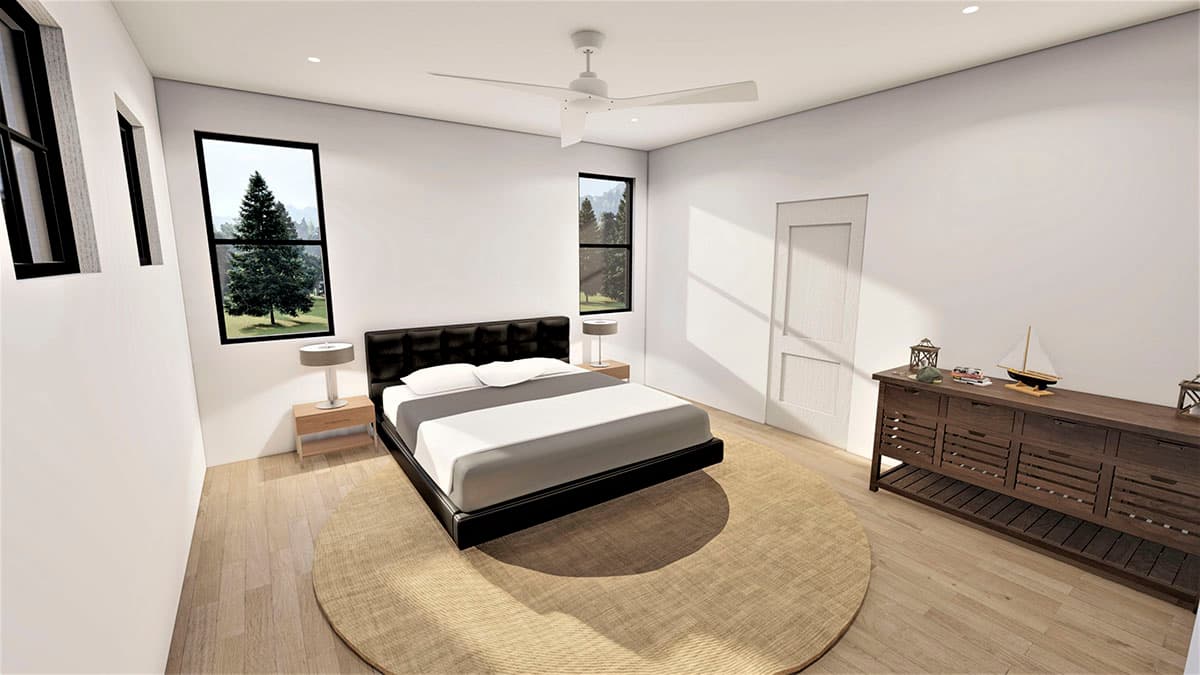 Plan 490085NAH: 2-Story 2600 Square Foot Contemporary Classic House Plan with Lower Level Apartment - Image #9