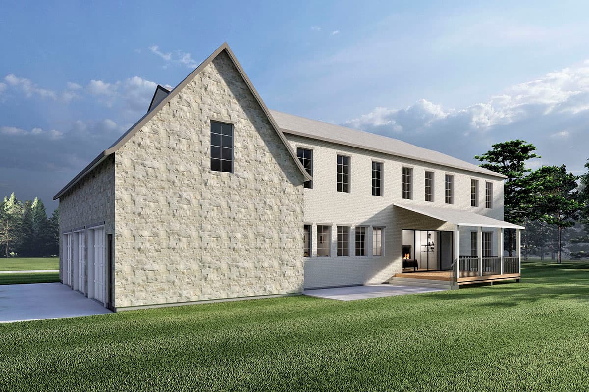 Plan 490087NAH: Transitional Home Plan Under 6000 Square Feet with Two Home Offices Upstairs - Image #4 - French Country, Traditional, Transitional