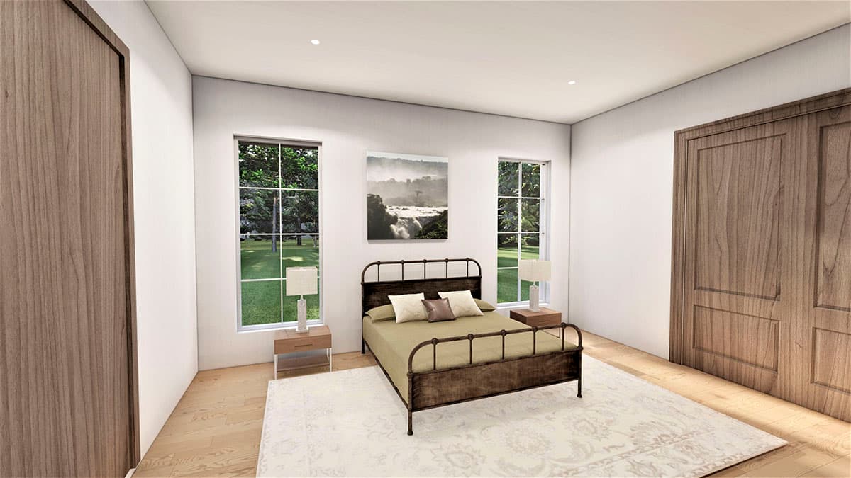 Plan 490087NAH: Transitional Home Plan Under 6000 Square Feet with Two Home Offices Upstairs - Image #10 - French Country, Traditional, Transitional