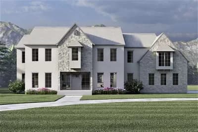Transitional Home Plan Under 6000 Square Feet with Two Home Offices Upstairs