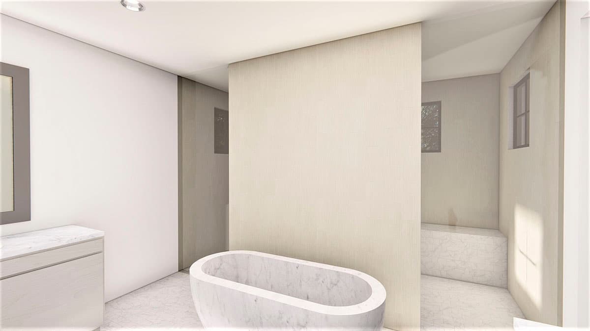 Plan 490090NAH: 3,000 Square Foot Transitional French Country House Plan with 3-Car Garage - Image #11 - Contemporary, European, French Country, Transitional