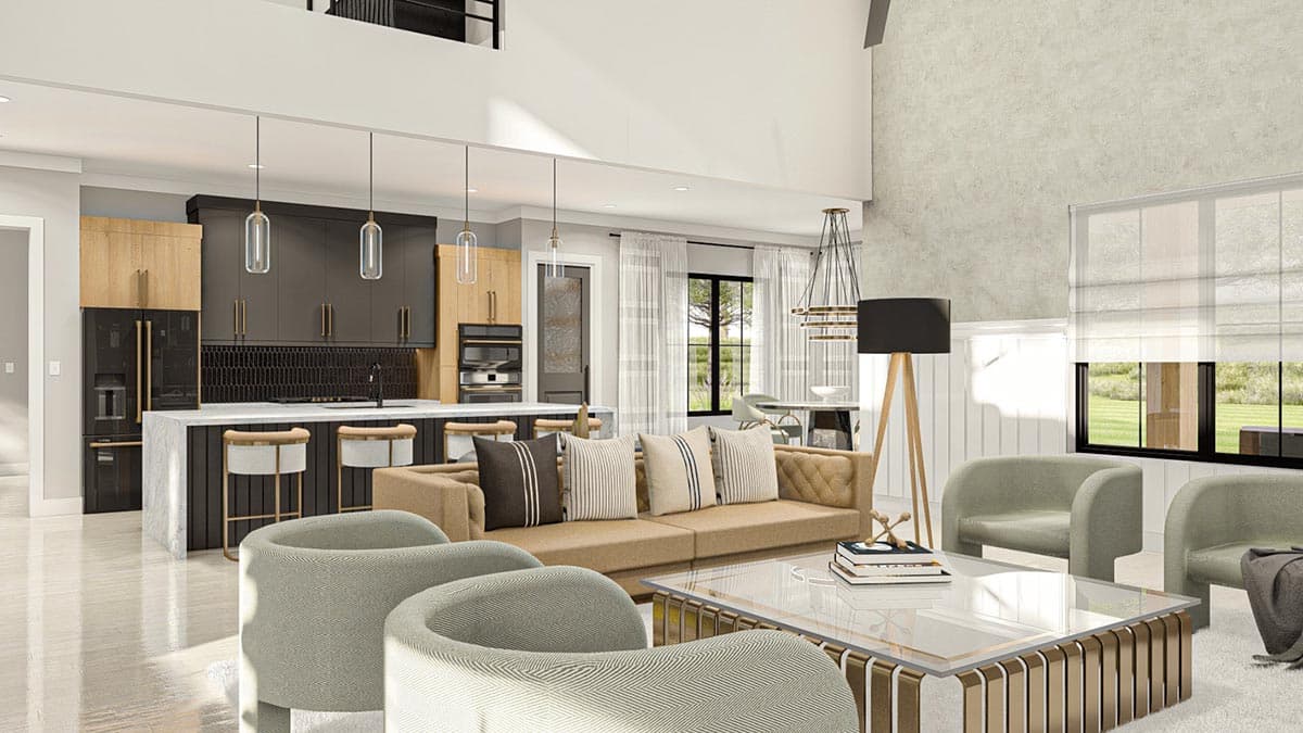 Plan 623158DJ: 4 Bed Barndominium-Style House Plan Just Over 3000 Square Feet - Image #10 - Barndominium, Country, Transitional