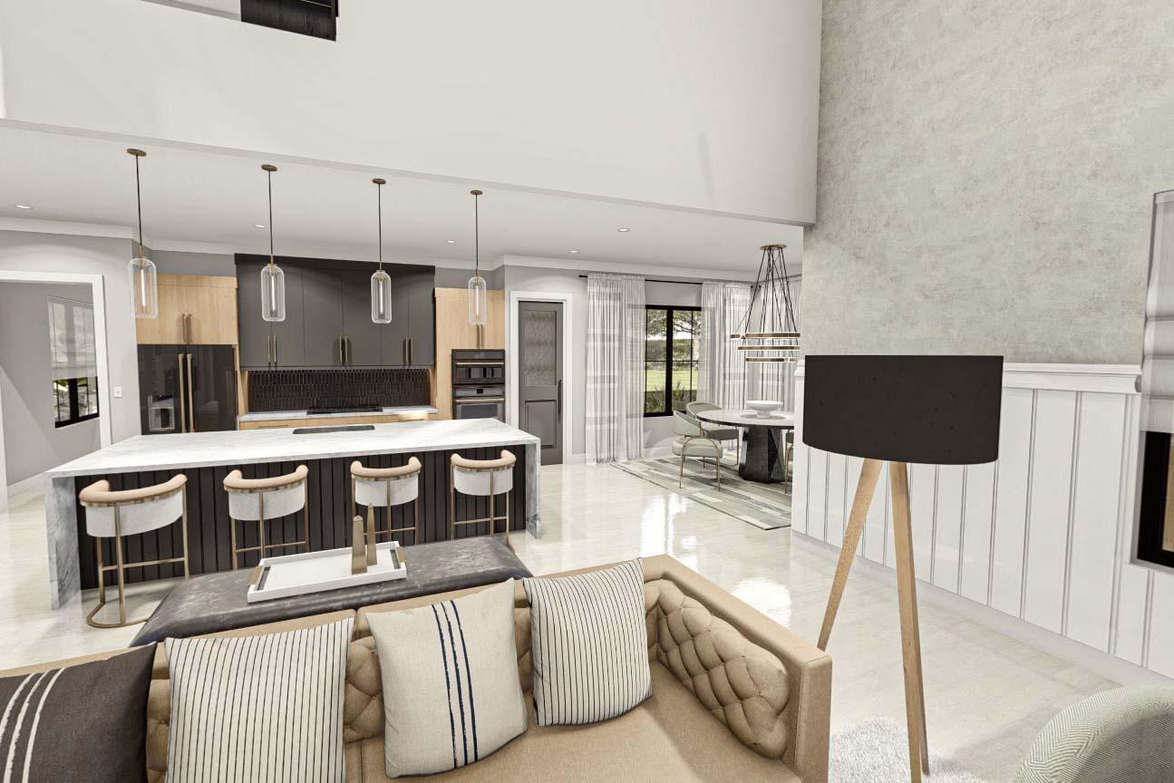 Plan 623158DJ: 4 Bed Barndominium-Style House Plan Just Over 3000 Square Feet - Virtual Tour Cover Image - Barndominium, Country, Transitional