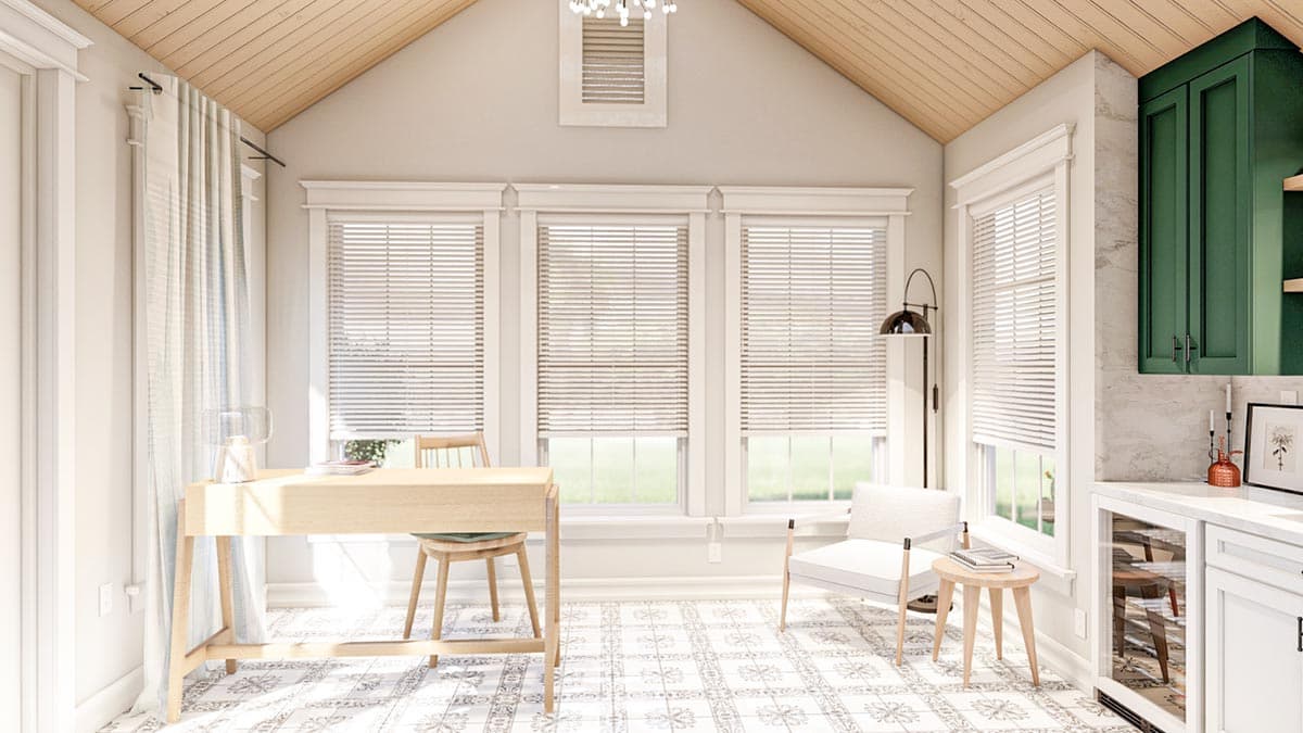 Plan 623159DJ: Backyard Office or Pool House Plan with Cottage Styling - Image #9 - Cottage, Country