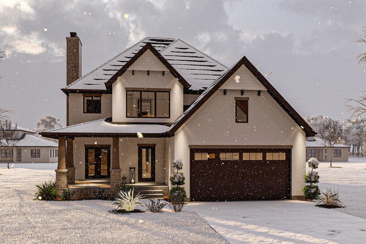 Plan 623162DJ: 3000 Square Foot Craftsman Home Plan with Study and Wraparound Porch - Image #18 - Cottage, Country, Craftsman, French Country, New American, Traditional