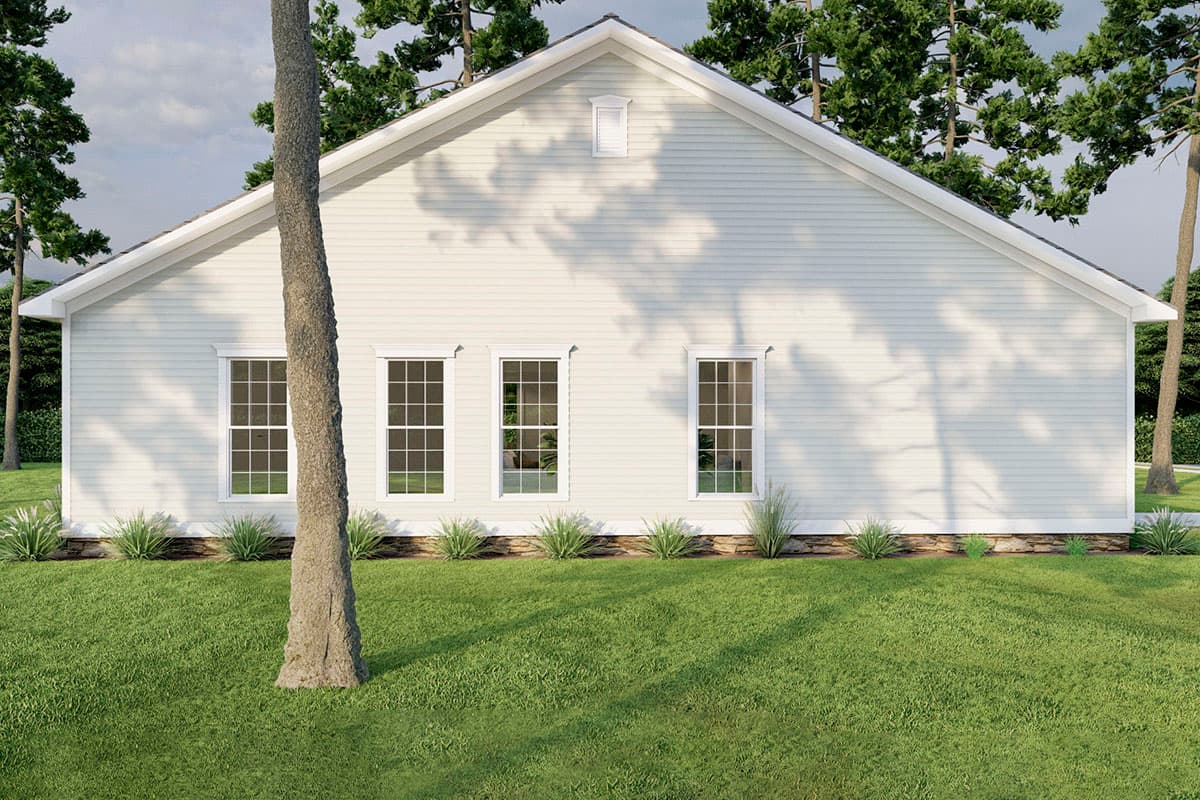 Plan 70828MK: 3-Bed Country Cottage House Plan with Vaulted Living Area - 1284 Sq Ft - Image #7 - Cottage, Country, Traditional, Vacation