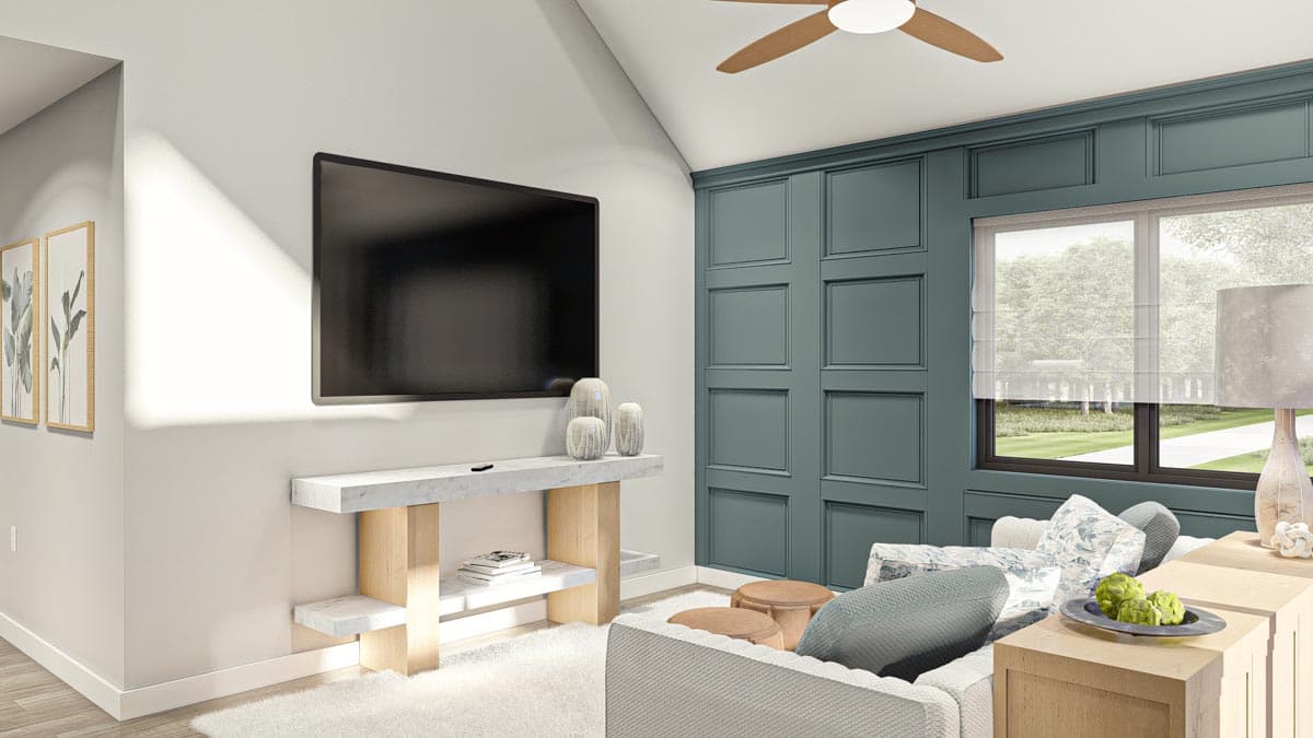 Plan 623163DJ: Barndominium-Style Carriage House Plan with 2-Bedrooms - 1275 Sq Ft - Image #9 - Barndominium, Carriage, Country, Craftsman, New American