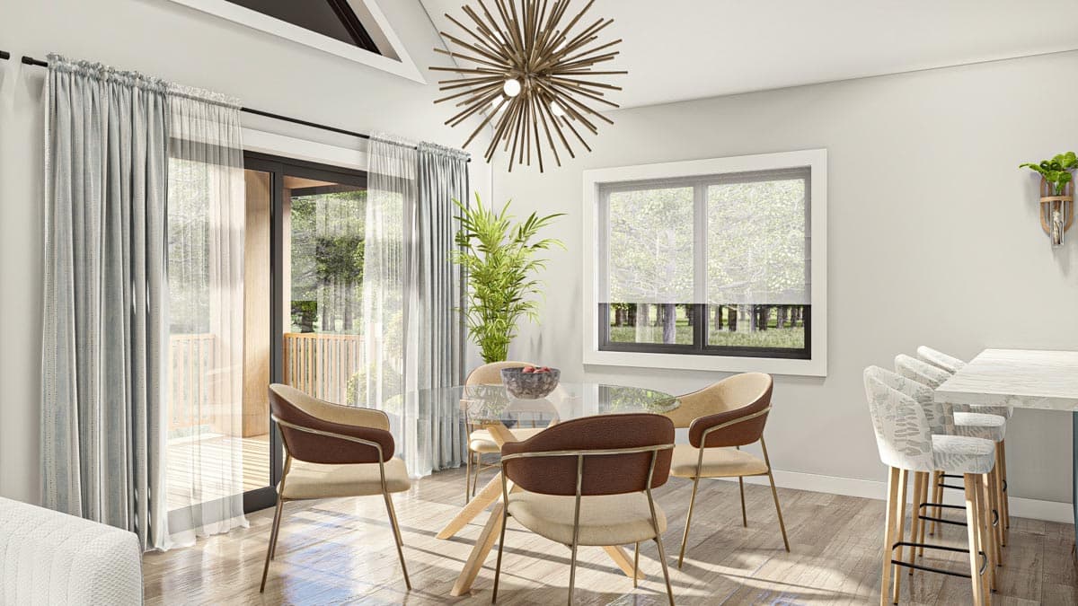 Plan 623163DJ: Barndominium-Style Carriage House Plan with 2-Bedrooms - 1275 Sq Ft - Image #11 - Barndominium, Carriage, Country, Craftsman, New American