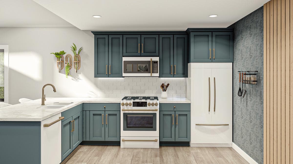 Plan 623163DJ: Barndominium-Style Carriage House Plan with 2-Bedrooms - 1275 Sq Ft - Image #12 - Barndominium, Carriage, Country, Craftsman, New American