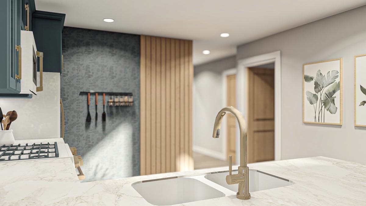 Plan 623163DJ: Barndominium-Style Carriage House Plan with 2-Bedrooms - 1275 Sq Ft - Image #13 - Barndominium, Carriage, Country, Craftsman, New American