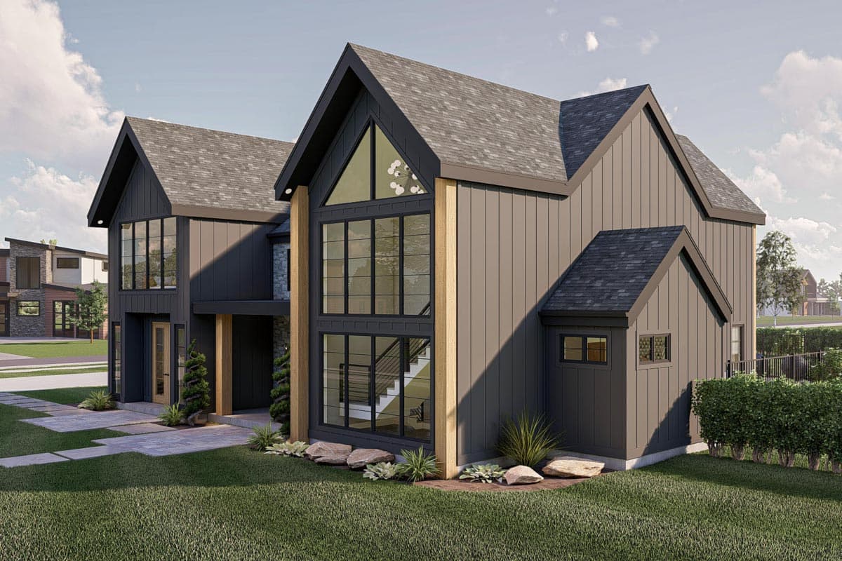 Plan 623164DJ: Modern Scandinavian House Plan with 4 Beds and 2-Story Great Room - 3300 Sq Ft - Image #11 - Contemporary, Mountain, New American, Scandinavian, Transitional
