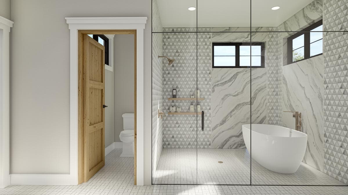 Plan 623164DJ: Modern Scandinavian House Plan with 4 Beds and 2-Story Great Room - 3300 Sq Ft - Image #24 - Contemporary, Mountain, New American, Scandinavian, Transitional